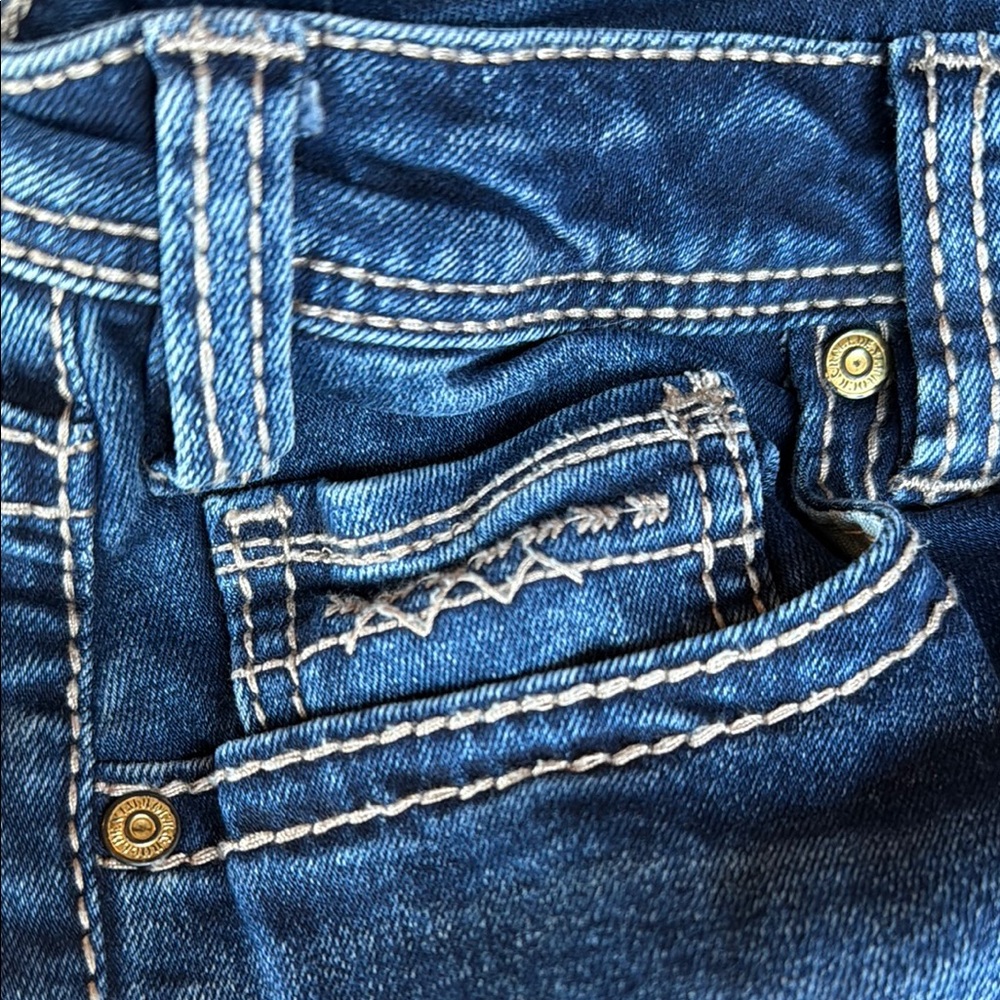 Rock & Roll Cowgirl Blue Jeans size 26x32 - Picture 4 of 5